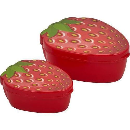Set of 2 storage food (Strawberry-shaped box set )