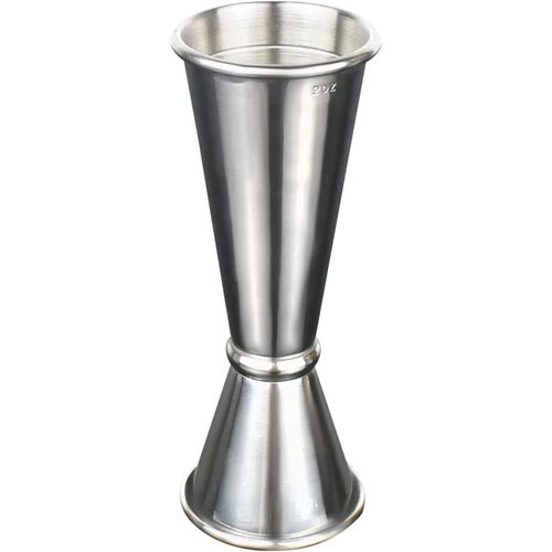 Jigger for Bartending, 304 Stainless Steel Double Cocktail Jigger, Wine Tool Measuring Cup, Strong and Corrosion Resistant Jiggers with Measurements Inside for Bars, Restaurant (Silver)