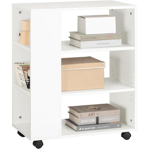 FBT68-W Storage Rolling Table, White