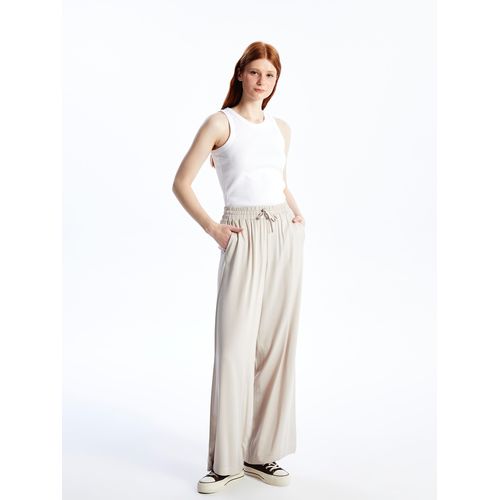 Elastic Waist Regular Bell-Bottoms Women's Trousers
