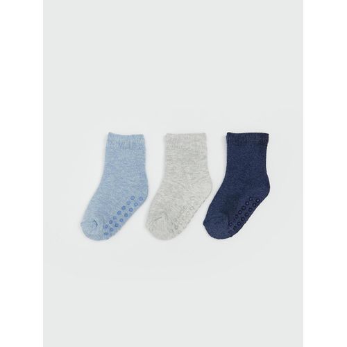 Basic Baby Boy Towel Socks 3 Pack
