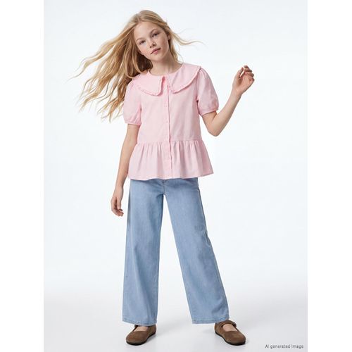 Wideleg Girl's Jeans
