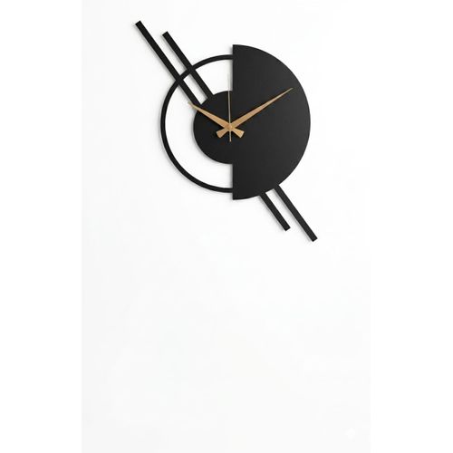 Modern metal wall clock, 50x50 cm, luxurious wall decor with a contemporary design, 2mm rust-resistant metal, electrostatic paint finish, large hands, precise movement, 3-year warranty against manufacturing defects