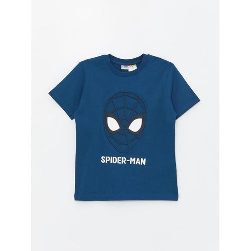 Crew Neck Spider-Man Printed Short Sleeve Boy's T-Shirt