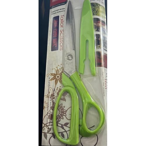 مقص متعدد الأغراض مع علبة، مقصات حادة متعددة الأغراض من الفولاذ المقاوم للصدأ بألوان متنوعة