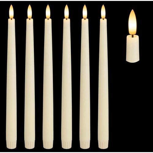 LED Candles, Flameless Candles, Classic Design, Perfect for Home Decor, Happy Events, Parties, Battery Operated Not Included (6)