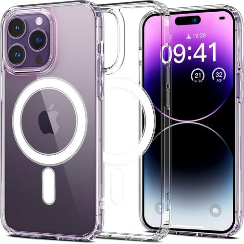 Magnetic Case Compatible with MagSafe (Anti-Yellowing)Clear Protective Cover (iPhone 14 ProMax)