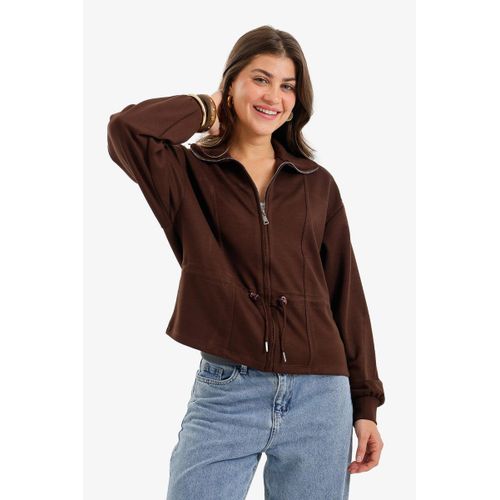 Adjustable Drawstring Lounge Jacket