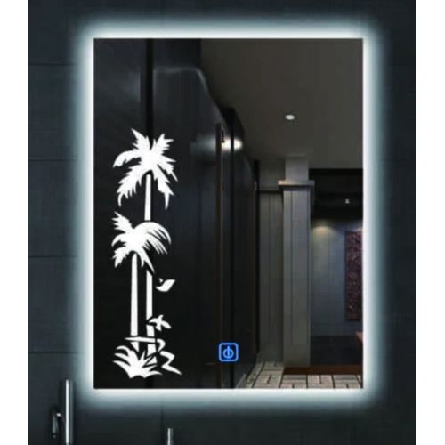 مرآة للحمام مع إضاءة بيضاء ناصعة و مفتاح تشغيل باللمس