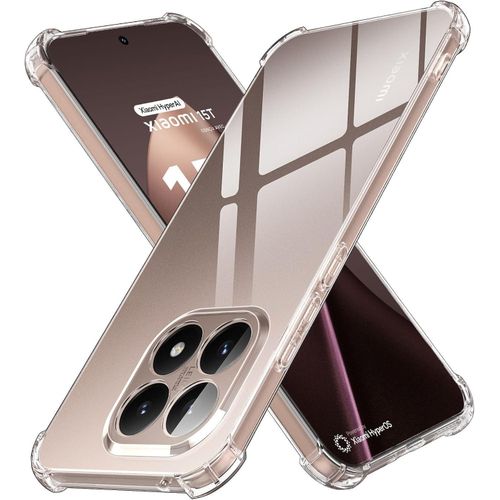 Shockproof mobile phone case for Xiaomi Mi 15T 5G, transparent scratch-resistant case for Xiaomi Mi 15T 5G, ultra-thin silicone and TPU case