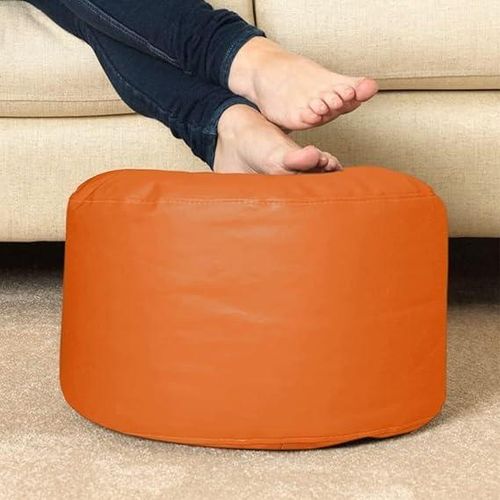 puffy beanbag matiral leather coloro range