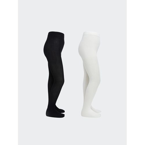 Patterned Girl's Tights 2 Pack