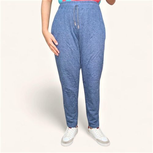Blue Jogger Pants for Kids with Elastic Waist and Drawstring