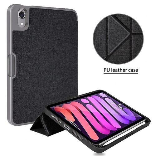 iPad Mini 7 Case 2024 & iPad Mini 6 Case 2021 8.3 Inch Slim Trifold Stand Smart Cover Supports Apple Pencil 2 & Pro Charging Auto Wake Sleep Premium Hard PC Back Protective Shell