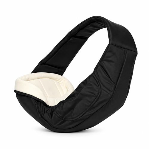 Aiiebao 8817 Padded Baby Sling Carrier with Deep Pouch and Adjustable Wide Shoulder Strap for Newborns – Black