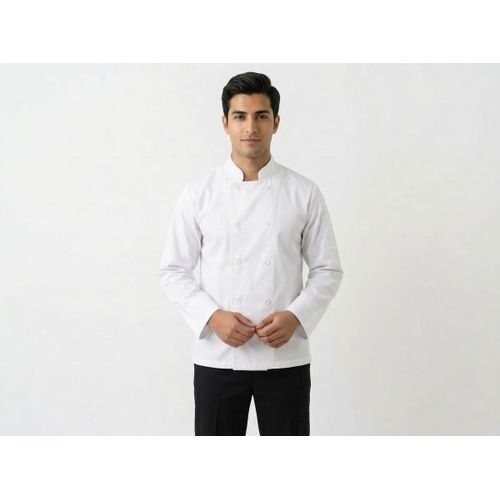 Imported Chef Jacket, 100% Cotton - White
