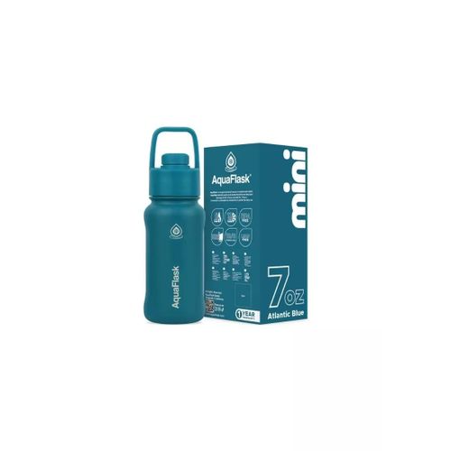 Stainless Steel Water Bottle Mini Bottle 7Oz - 207 Ml - Atlantic Blue