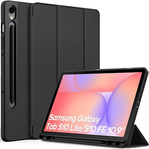 Ultra-thin faux leather case with S Pen holder, auto wake/sleep function and stand for Samsung Galaxy Tab S9 2023 11-inch , black