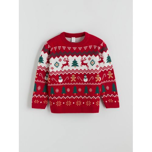 Crew Neck New Year Themed Boy's Sweater