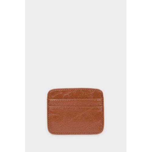 Woman Faux Leather Business Card Wallet