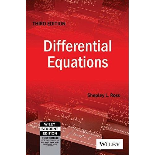 معادلات تفاضلية - الهند، الطبعة الثالثة - جون وايلي آند صنز