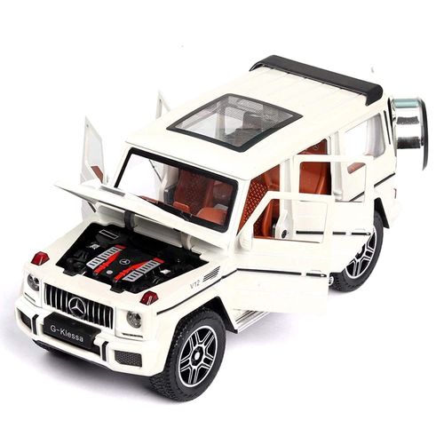 Alokik Enterprise 1:32 Diecast Mercedes G-Klessa Metal Pullback Toy Car With 6 Openable Doors & Light, Music Boys Car For Kids Best Toys Gifts Toys For Kids 3 Years Boys Girls ?Colors As Per Stock?