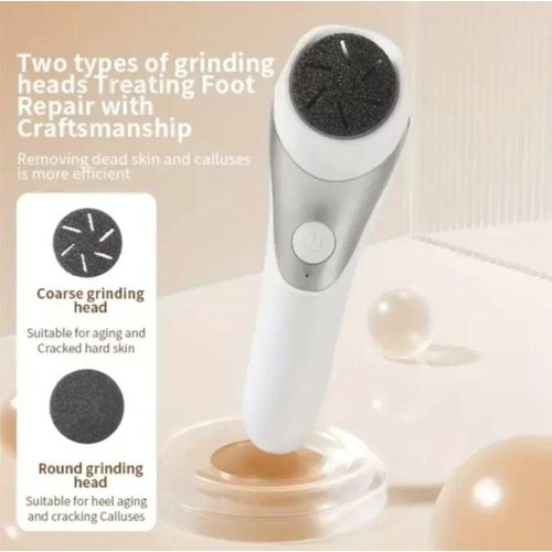 USB Electric Foot Sander – Dead Skin Remover & Heel Cracked Remover – Professional Pedicure at Home with Replaceable Head