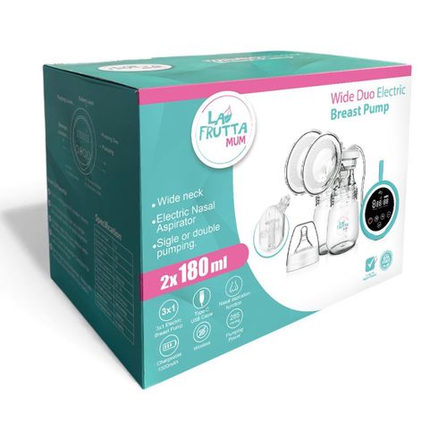 Wide Duo Electric Breast Pump 2x180ml
