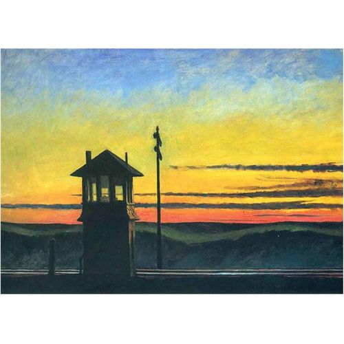 Ltt-Ydd-Ccl Canvas Art Print on Canvas Art Deco Posters Wall Decoration Artwork Living Room Kitchen Office Bedroom Wall Art Edward Hopper(60 x 85 cm 24 x 33 inches) No Frame
