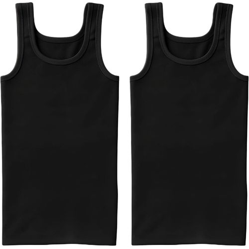 Original Men's 3-Layer Built-in Corset - Tummy, Chest, Waist & Sweat Stimulation - Comfortable Cotton for Everyday Use 2-Pack-( M