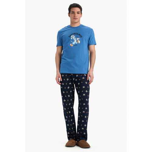 Tom & Jerry Pajamas Set Short Sleeve Top Long Bottom