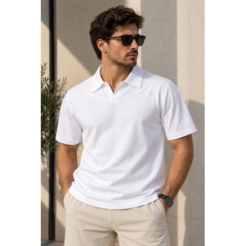 Men’s Interlock Polo Shirt with Comfortable Fit and Classic Collar