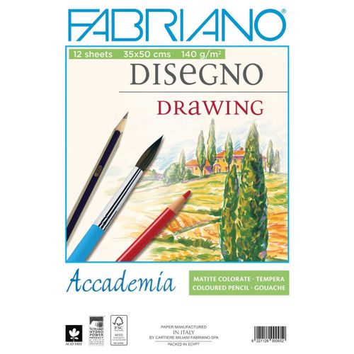 Drawing Paper White12 Sheet 140Gm 35*50Cm