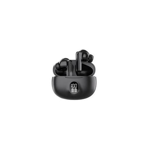 Wireless Earbuds Bluetooth 5.3 Ear Buds, Hi-Fi Stereo Bass Ear Buds with 48H Playtime & LED Display, Lightweight in-Ear Headphones with Mic, IPX7 Waterproof, Touch Control for iPhone - Black