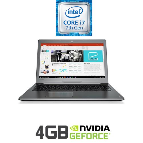 Buy Lenovo Ideapad 510-15IKB Laptop - Intel Core i7 - 8GB RAM - 1TB HDD - 15.6" FHD - 4GB GPU - DOS - Gun Metal in Egypt