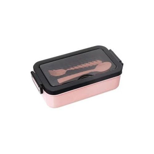 Lunch Box with Spoon and Fork