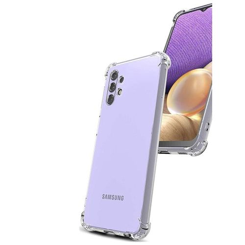 جراب حماية خلفي مزود بوسادة هوائية من السيليكون الناعم مقاوم للصدمات والخدوش مع جراب واق للزوايا لهاتف سامسونج جالاكسي A32 4G