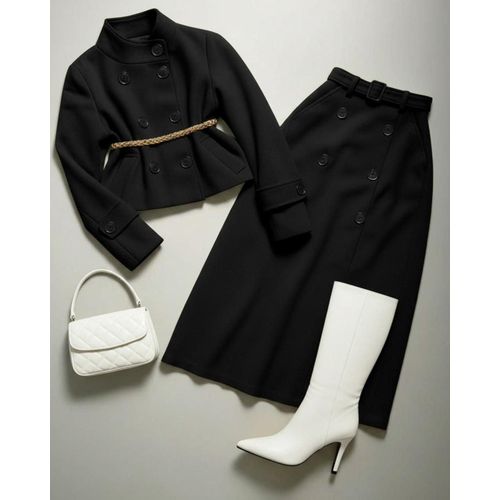 Two-piece dress, high-quality material