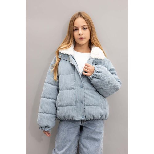 Girl Basic Oversize Fit Mont - Blue