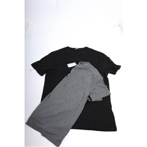 2 T-SHIRT MENS SIZE M BLACK & GREY M