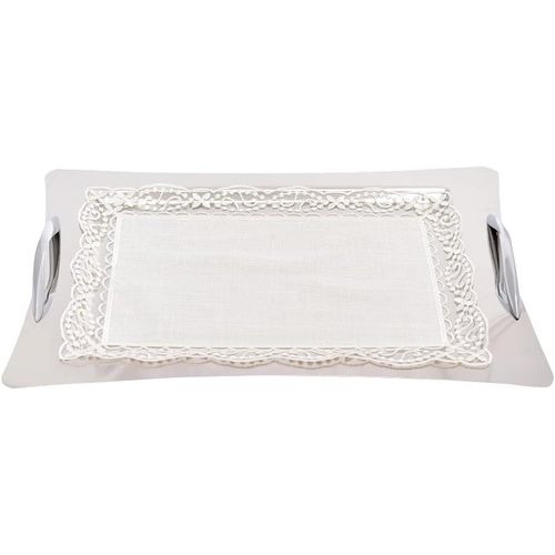 Stainless Steel Serving Tray - Mirror Finish Material - Indoor and Outdoor Use - Space Saving - Dishwasher Safe - Modern Style - All Seasons - Serving Tray - Plate