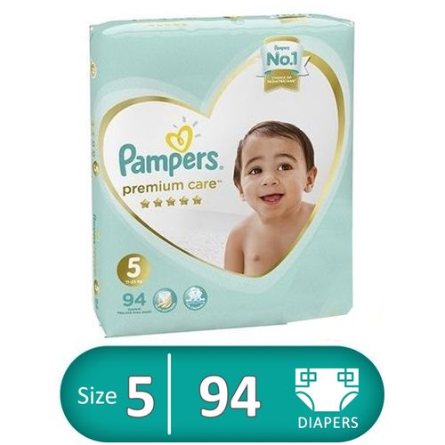 Premium Care Diapers - Size 5 - 94 Pcs - (128)