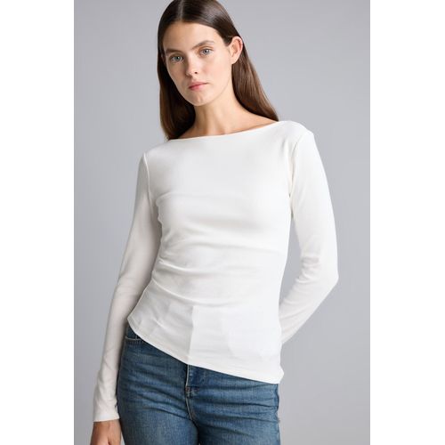 Slim Fit Crew Neck Ribana Long Sleeve T-Shirt