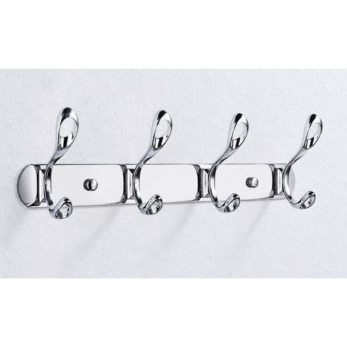 4-branch silver double hanger