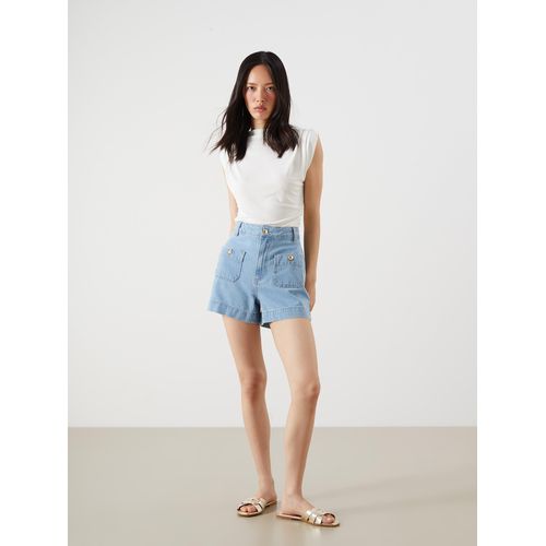Regular Fit Womens Denim Shorts
