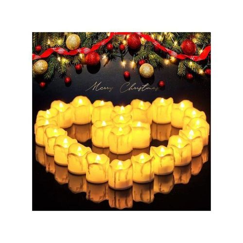 LED Candle Set of 24 - Battery-operated Decorative Lights