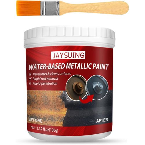 Water-Based Rust Remover for Metal, Car Chassis Derusting - Multi-Functional Universal Rust Converter Gel with Brush for Metallic Car Paint