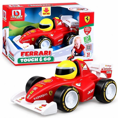 Junior - Ferrari F2012 Touch and Go Toy Racing Car with Sound - 16-81609B