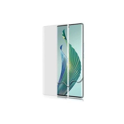 Full Adhesive Liquid Curved Glass Protector with UV Light Curler, Fast Fingerprint Unlock for Xiaomi Redmi Note 13 Pro Plus - 0 - Clear
