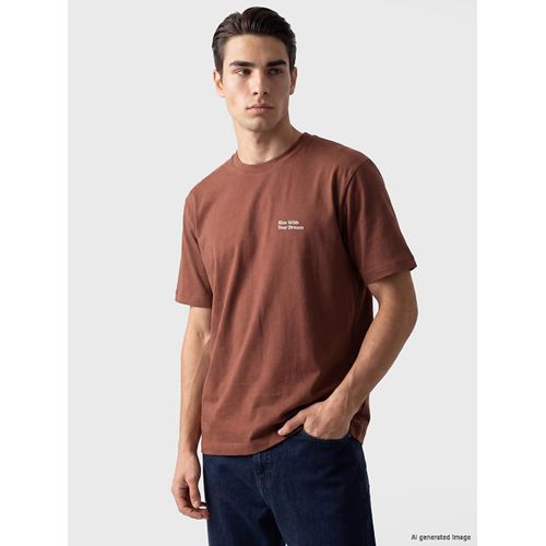 Crew Neck Printed Men's T-Shirt